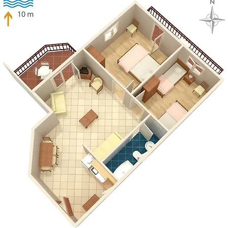 Kraj 3460b Appartement Dobropoljana